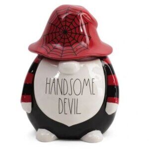 Rae Dunn | 13in Handsome Devil Gnome Canister Cookie Jar